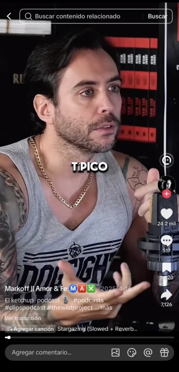 Clip de podcast con 24,2 mil me gusta