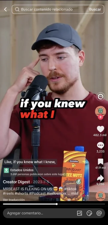 Clip viral publicado por un clipper